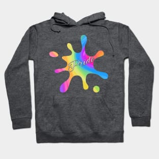 Pride Rainbow Paint Splatter Hoodie